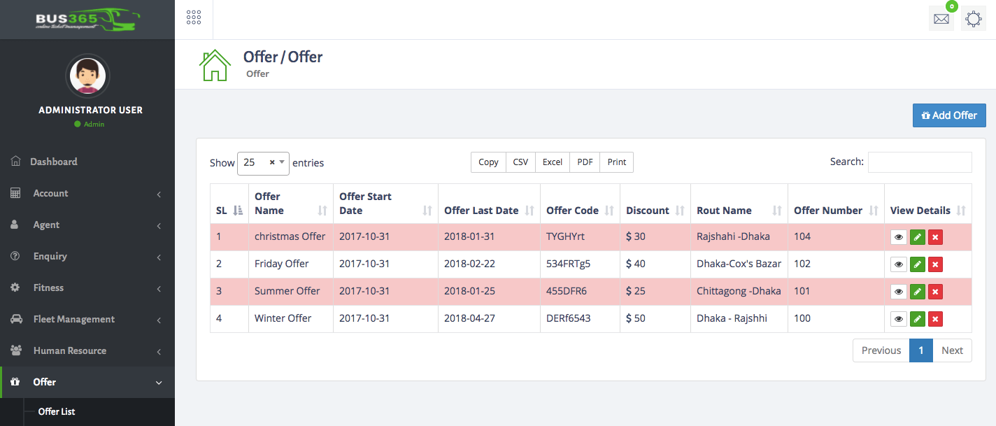 offer Management System
