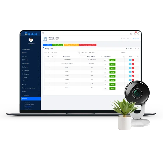 isshue ecommerce software Multiple Store Management System