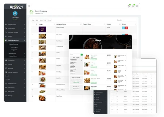 Production Management for Restaurant Management System